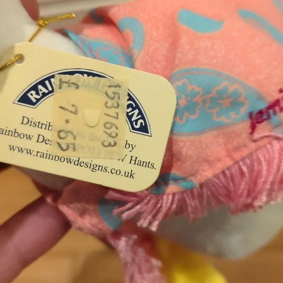 ✅NWT Mother Goose Nursery plush rainbow designs Peter rabbit vintage plush Duck - Picture 5 of 10